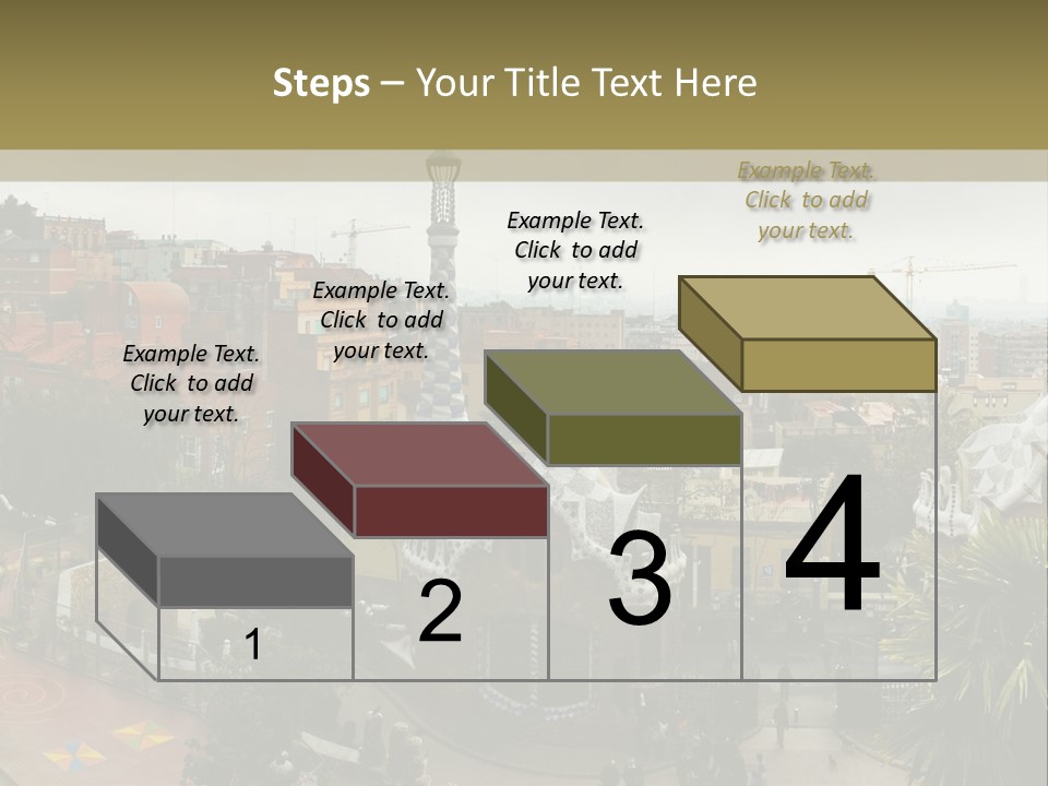 Park Guell By Antoni Gaudi Architect PowerPoint Template