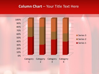 A Group Of Red Lipsticks On A Red Background PowerPoint Template