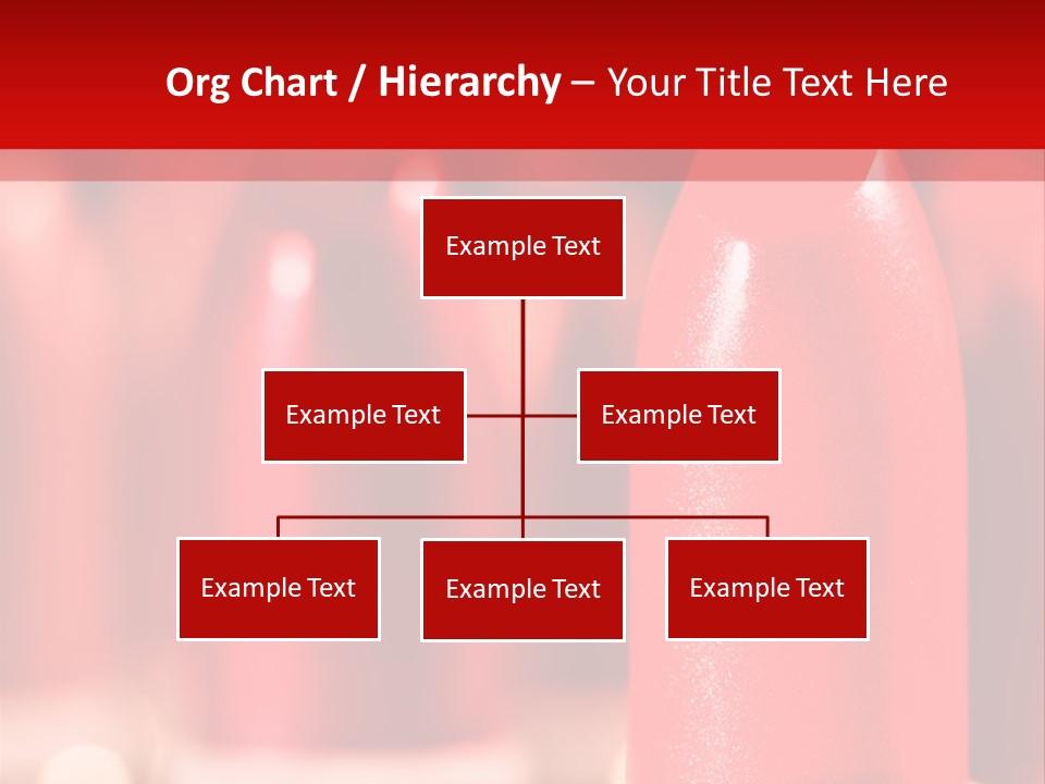 A Group Of Red Lipsticks On A Red Background PowerPoint Template