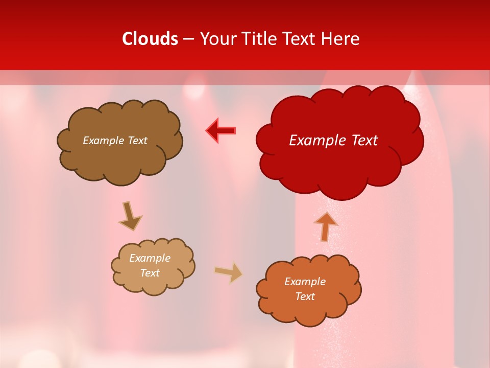A Group Of Red Lipsticks On A Red Background PowerPoint Template