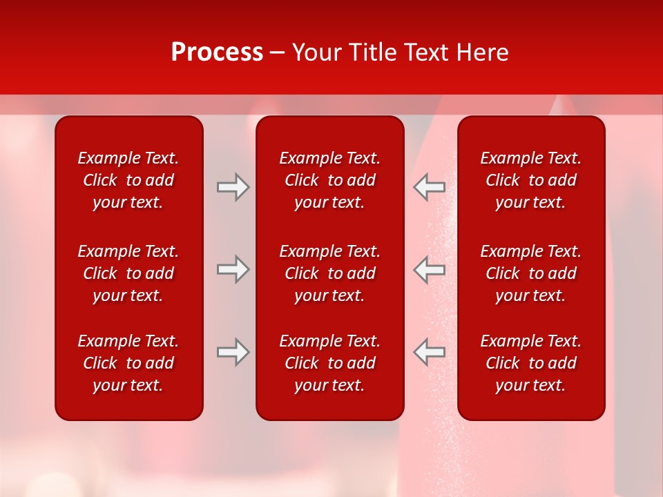 A Group Of Red Lipsticks On A Red Background PowerPoint Template
