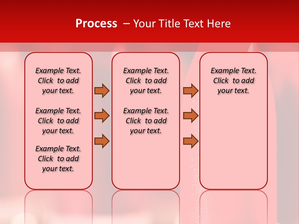 A Group Of Red Lipsticks On A Red Background PowerPoint Template
