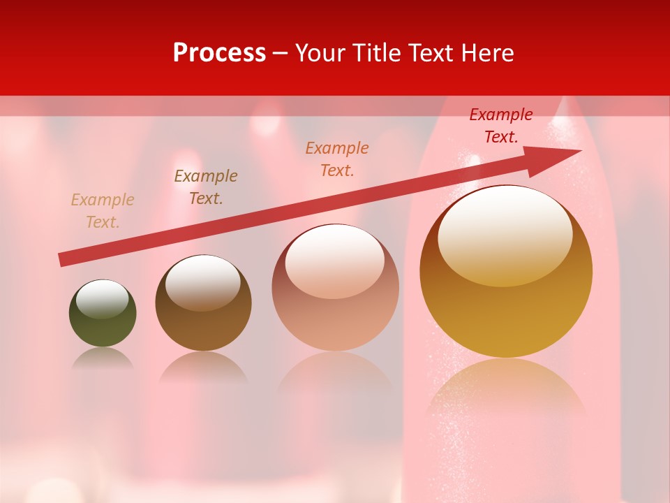 A Group Of Red Lipsticks On A Red Background PowerPoint Template