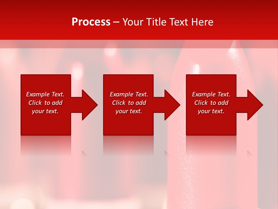 A Group Of Red Lipsticks On A Red Background PowerPoint Template