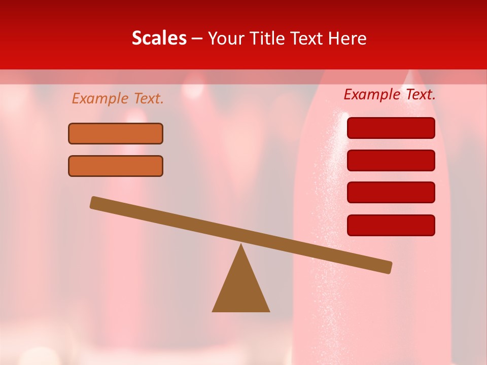 A Group Of Red Lipsticks On A Red Background PowerPoint Template