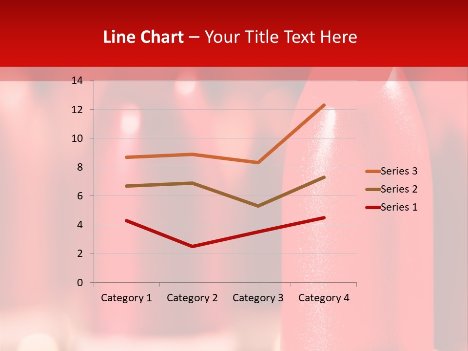 A Group Of Red Lipsticks On A Red Background PowerPoint Template