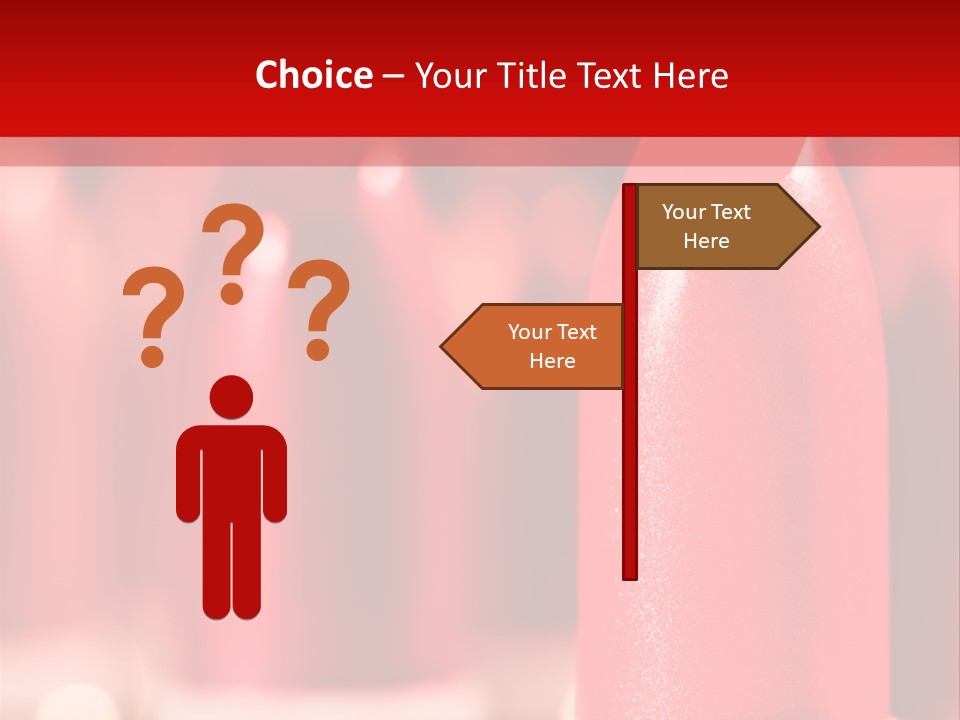 A Group Of Red Lipsticks On A Red Background PowerPoint Template