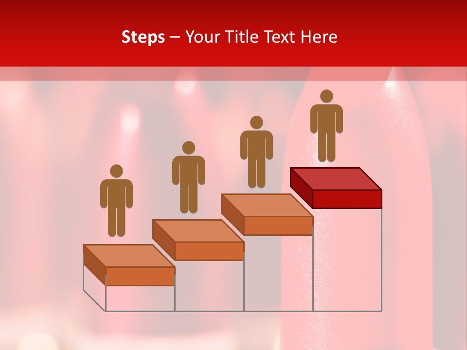 A Group Of Red Lipsticks On A Red Background PowerPoint Template