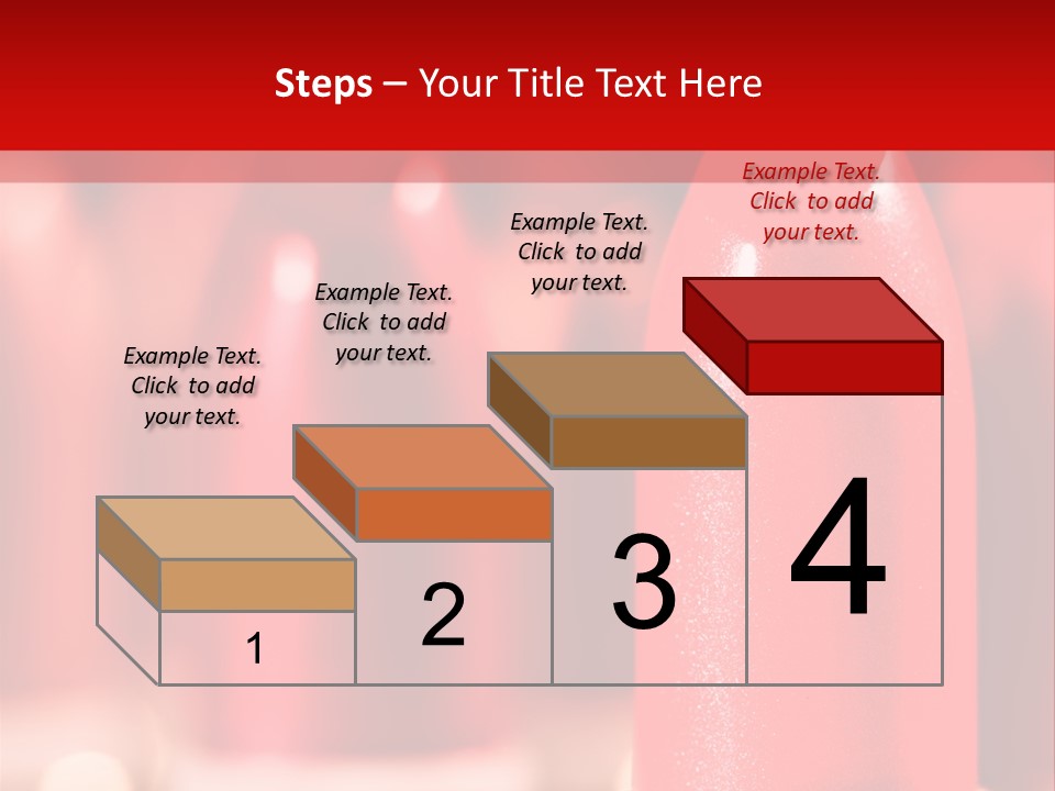 A Group Of Red Lipsticks On A Red Background PowerPoint Template