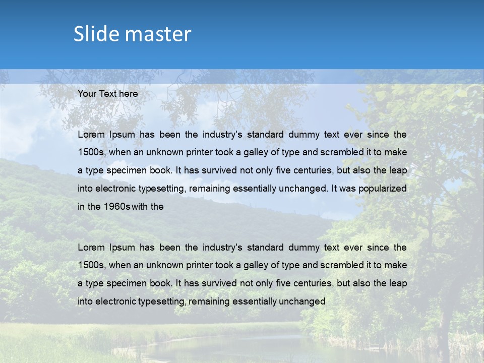 River PowerPoint Template