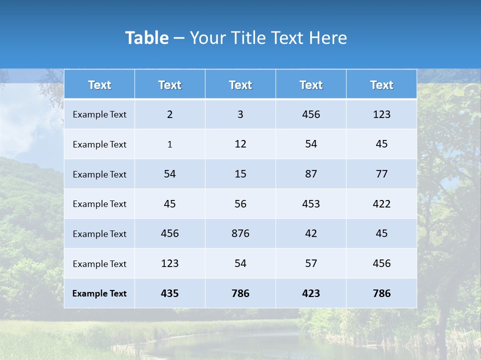 River PowerPoint Template