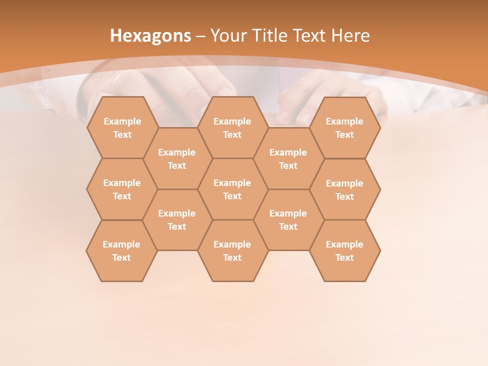 Businessman Selling A New House At His Office (Selective Focus) PowerPoint Template