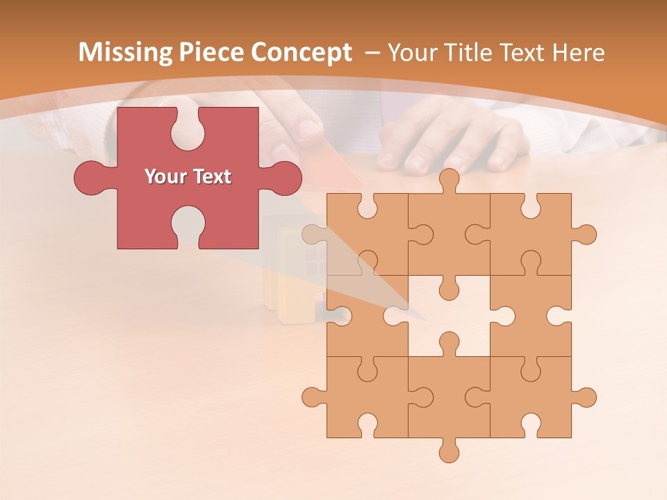 Businessman Selling A New House At His Office (Selective Focus) PowerPoint Template