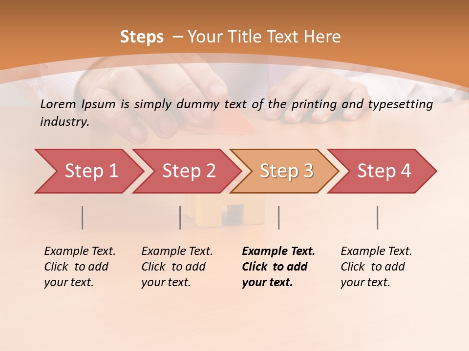 Businessman Selling A New House At His Office (Selective Focus) PowerPoint Template