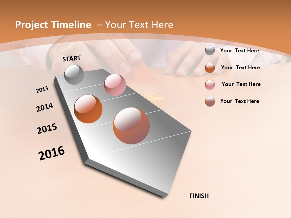 Businessman Selling A New House At His Office (Selective Focus) PowerPoint Template