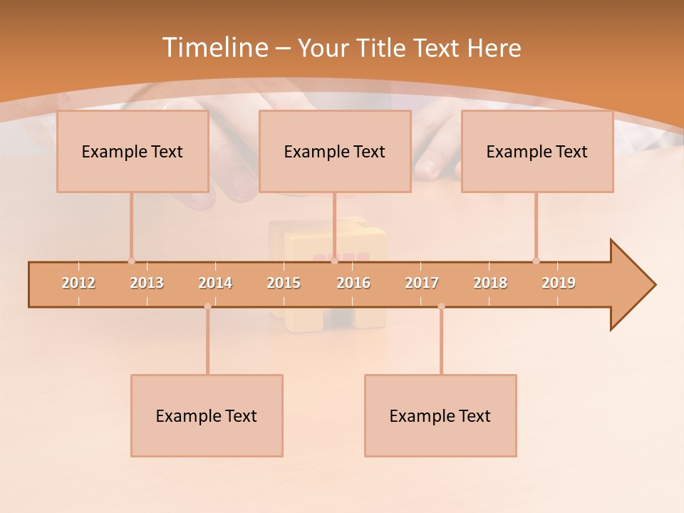 Businessman Selling A New House At His Office (Selective Focus) PowerPoint Template