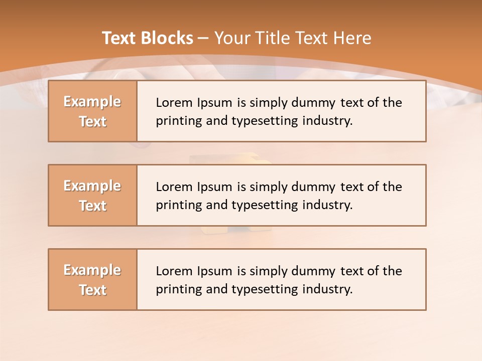 Businessman Selling A New House At His Office (Selective Focus) PowerPoint Template