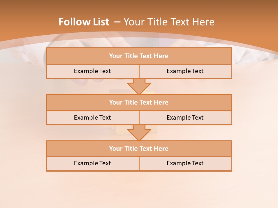 Businessman Selling A New House At His Office (Selective Focus) PowerPoint Template