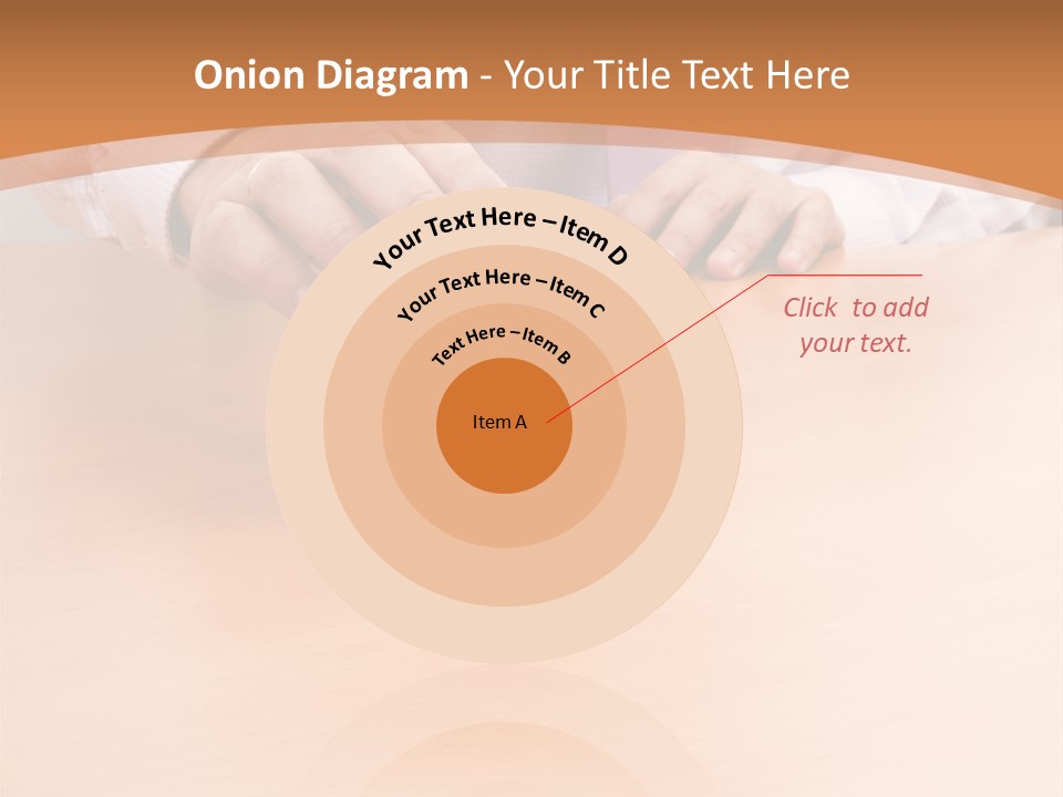 Businessman Selling A New House At His Office (Selective Focus) PowerPoint Template