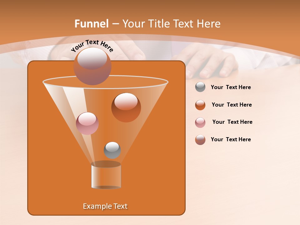 Businessman Selling A New House At His Office (Selective Focus) PowerPoint Template