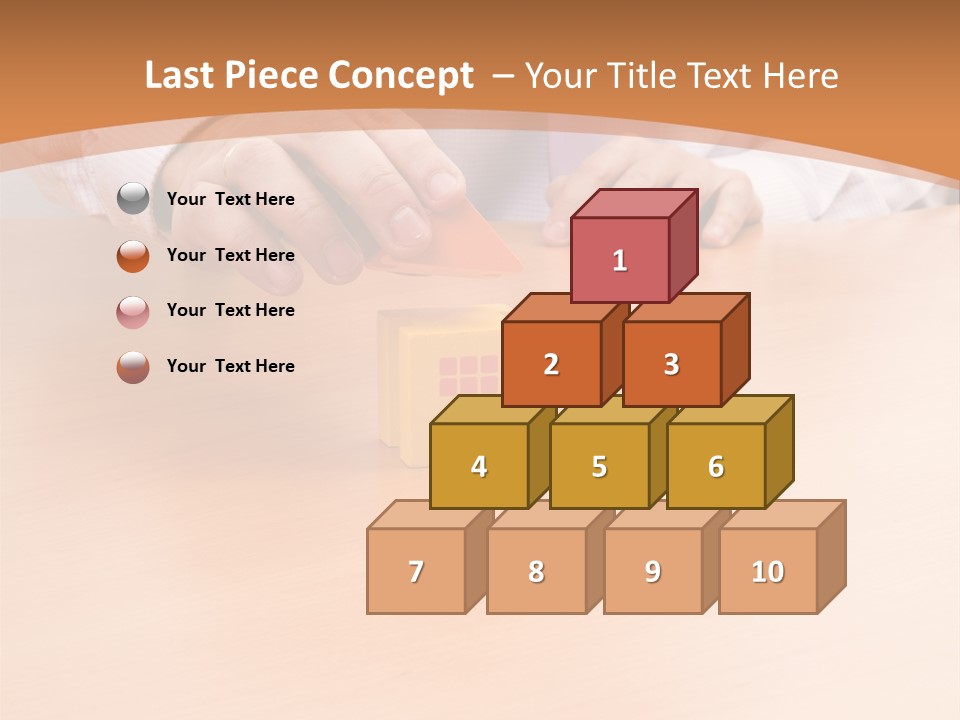 Businessman Selling A New House At His Office (Selective Focus) PowerPoint Template