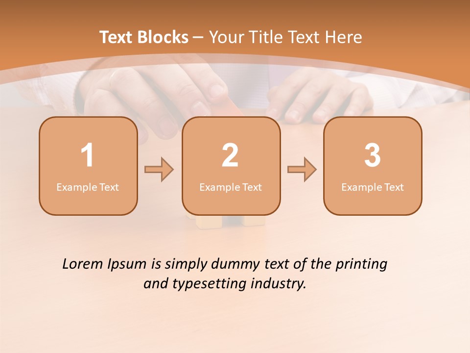 Businessman Selling A New House At His Office (Selective Focus) PowerPoint Template