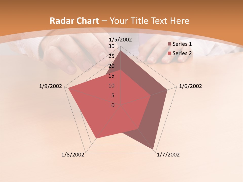 Businessman Selling A New House At His Office (Selective Focus) PowerPoint Template