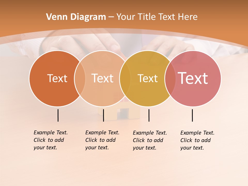 Businessman Selling A New House At His Office (Selective Focus) PowerPoint Template