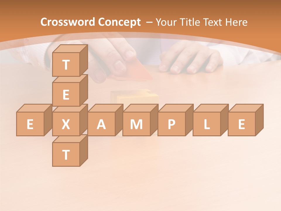 Businessman Selling A New House At His Office (Selective Focus) PowerPoint Template