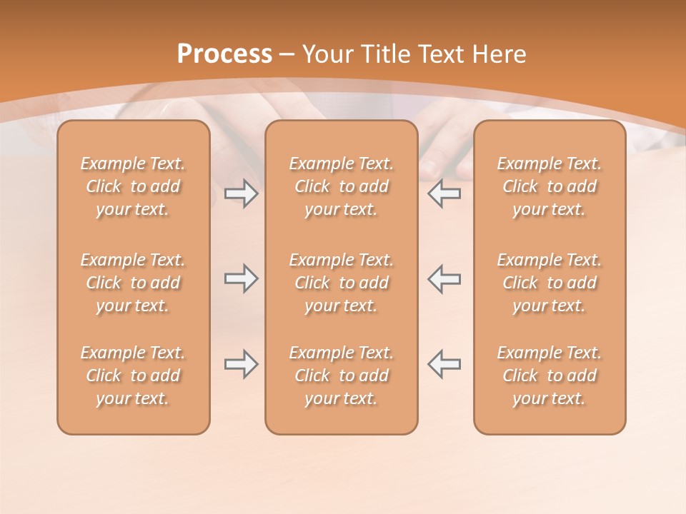 Businessman Selling A New House At His Office (Selective Focus) PowerPoint Template