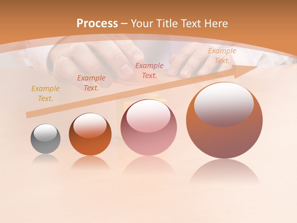 Businessman Selling A New House At His Office (Selective Focus) PowerPoint Template