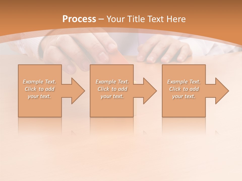 Businessman Selling A New House At His Office (Selective Focus) PowerPoint Template