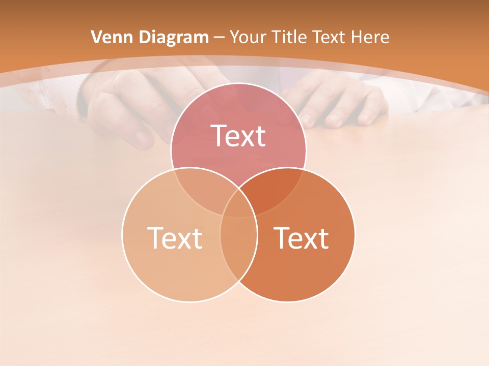 Businessman Selling A New House At His Office (Selective Focus) PowerPoint Template