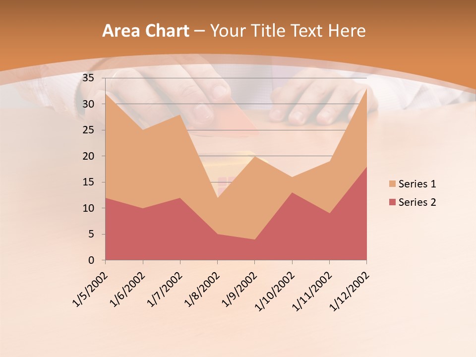 Businessman Selling A New House At His Office (Selective Focus) PowerPoint Template