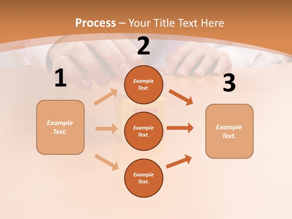 Businessman Selling A New House At His Office (Selective Focus) PowerPoint Template