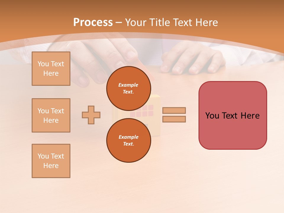 Businessman Selling A New House At His Office (Selective Focus) PowerPoint Template