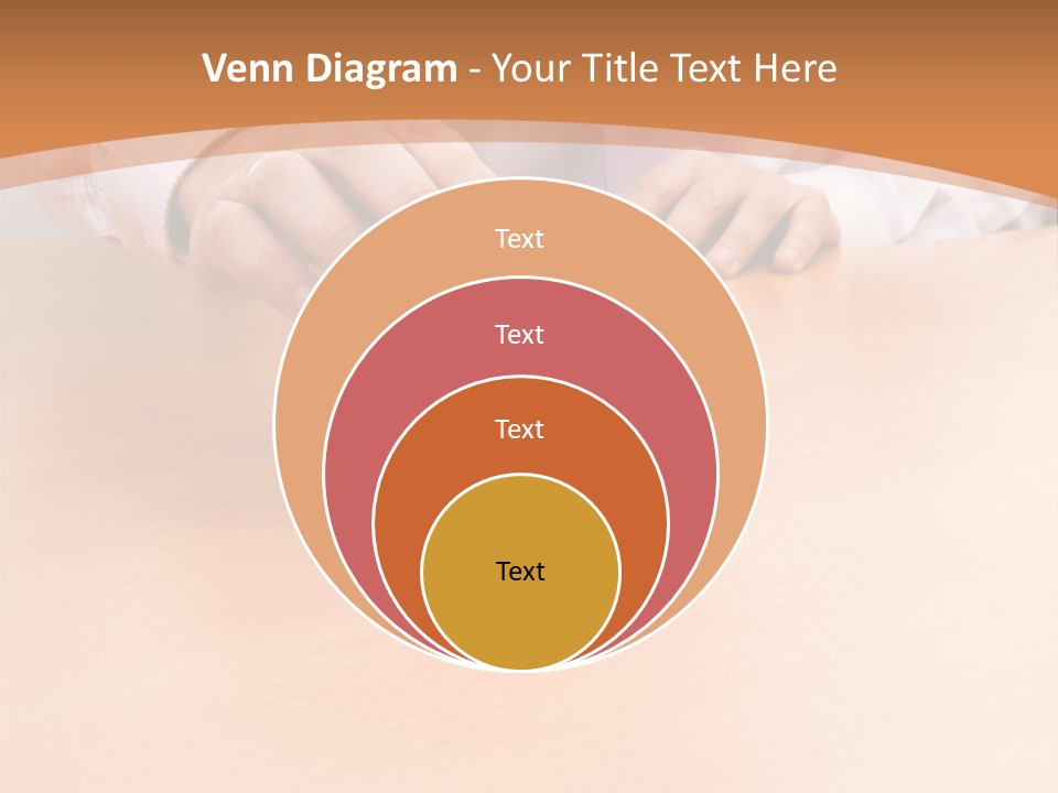 Businessman Selling A New House At His Office (Selective Focus) PowerPoint Template