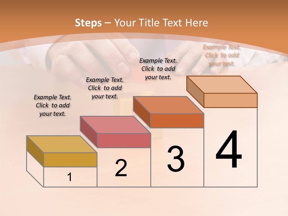 Businessman Selling A New House At His Office (Selective Focus) PowerPoint Template