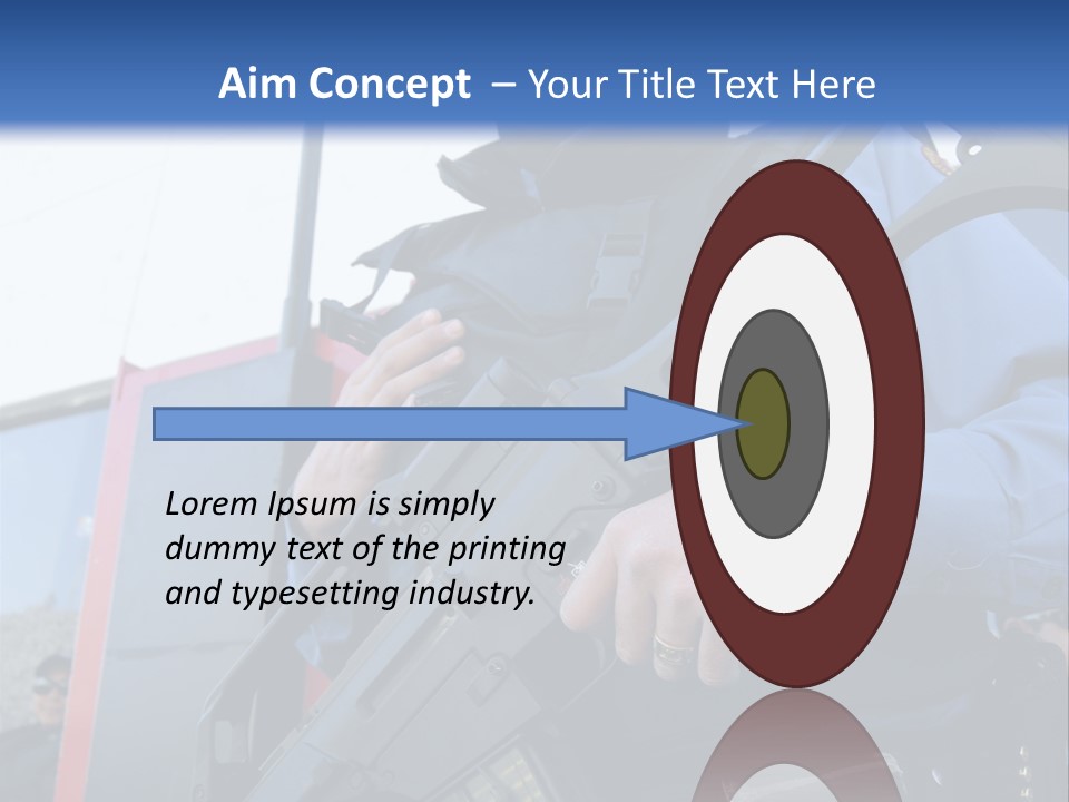 A Man In A Black Mask Holding A Gun PowerPoint Template