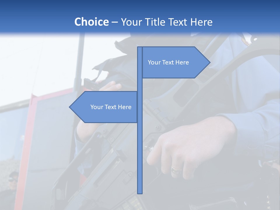 A Man In A Black Mask Holding A Gun PowerPoint Template