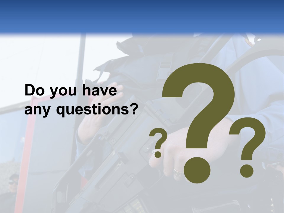 A Man In A Black Mask Holding A Gun PowerPoint Template