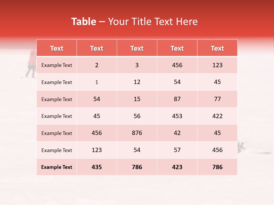 A Man Helping A Child On Skis In The Snow PowerPoint Template