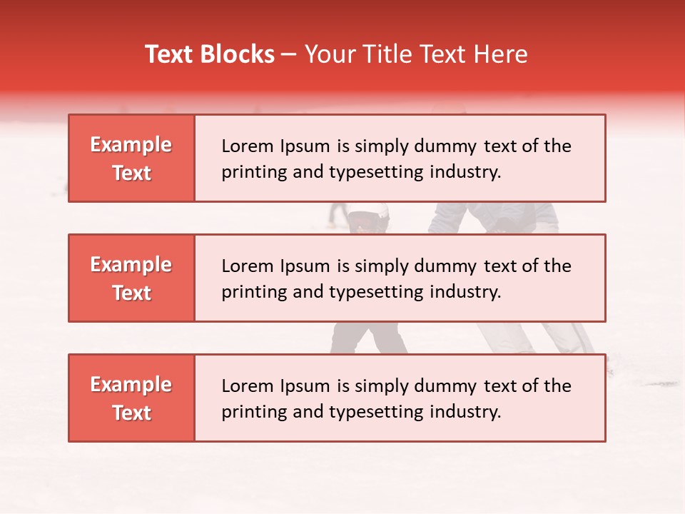 A Man Helping A Child On Skis In The Snow PowerPoint Template