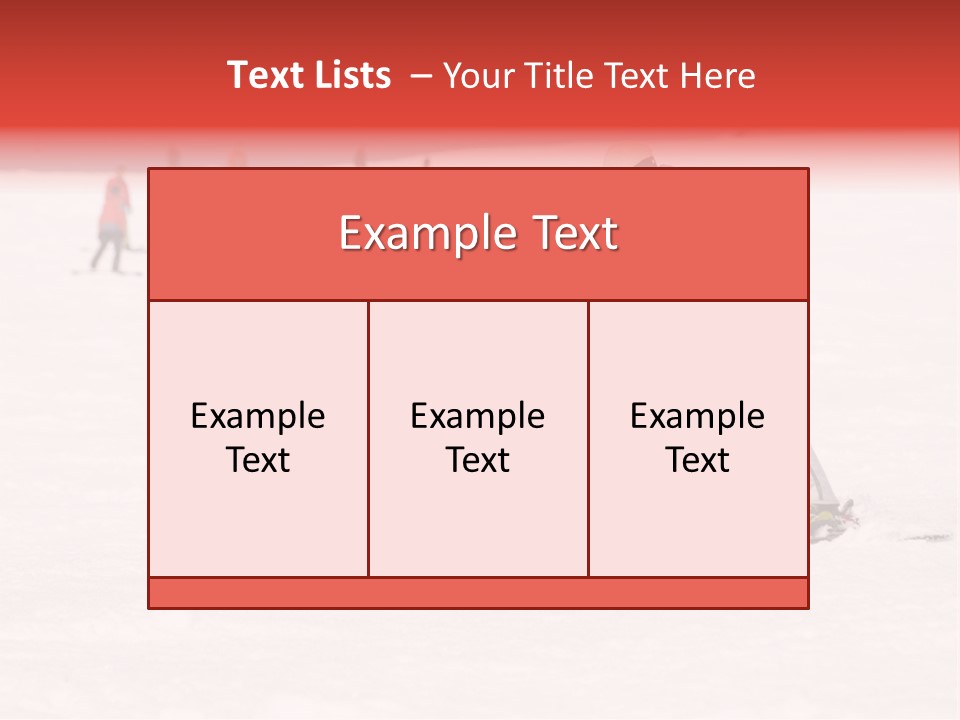 A Man Helping A Child On Skis In The Snow PowerPoint Template
