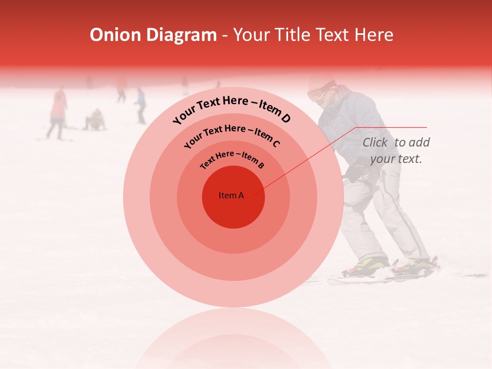 A Man Helping A Child On Skis In The Snow PowerPoint Template