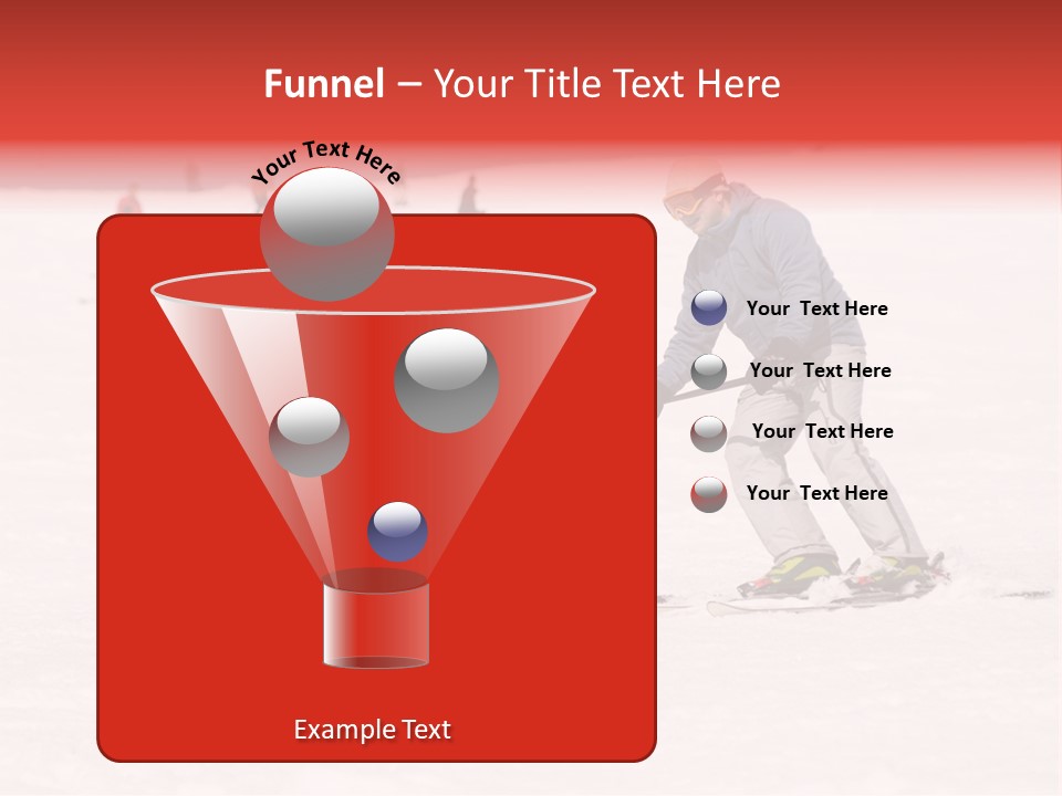 A Man Helping A Child On Skis In The Snow PowerPoint Template