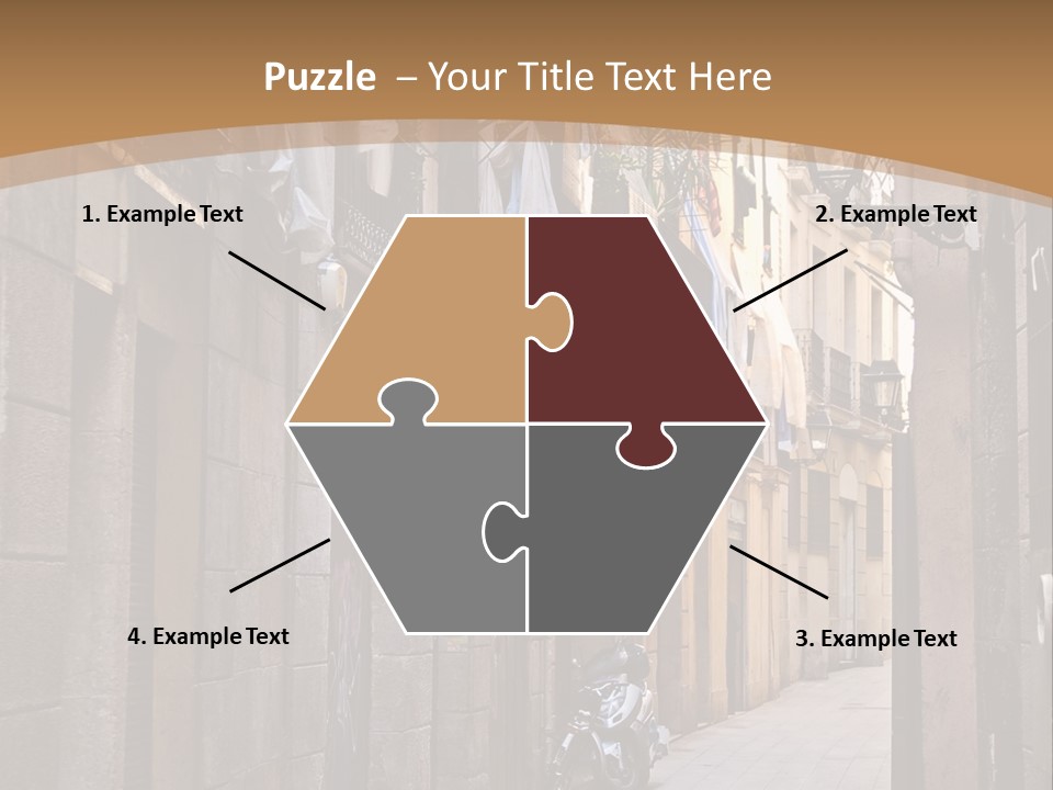 Tenement House In Barcelona. PowerPoint Template