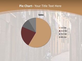 Tenement House In Barcelona. PowerPoint Template