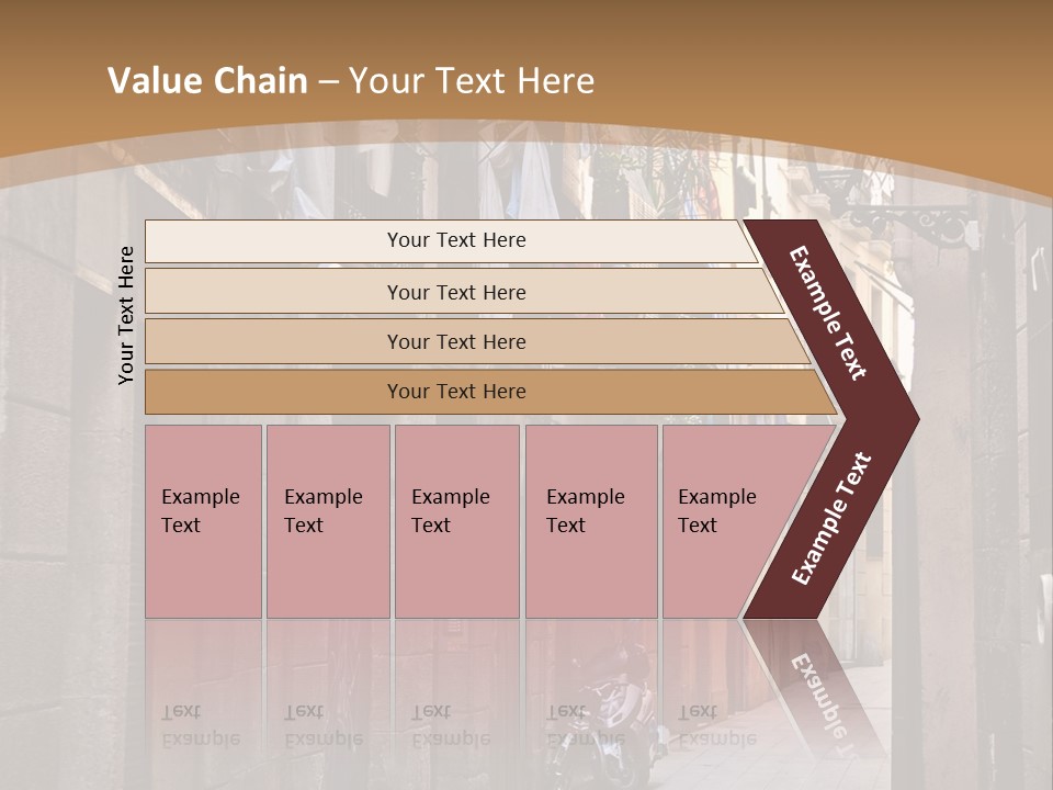 Tenement House In Barcelona. PowerPoint Template