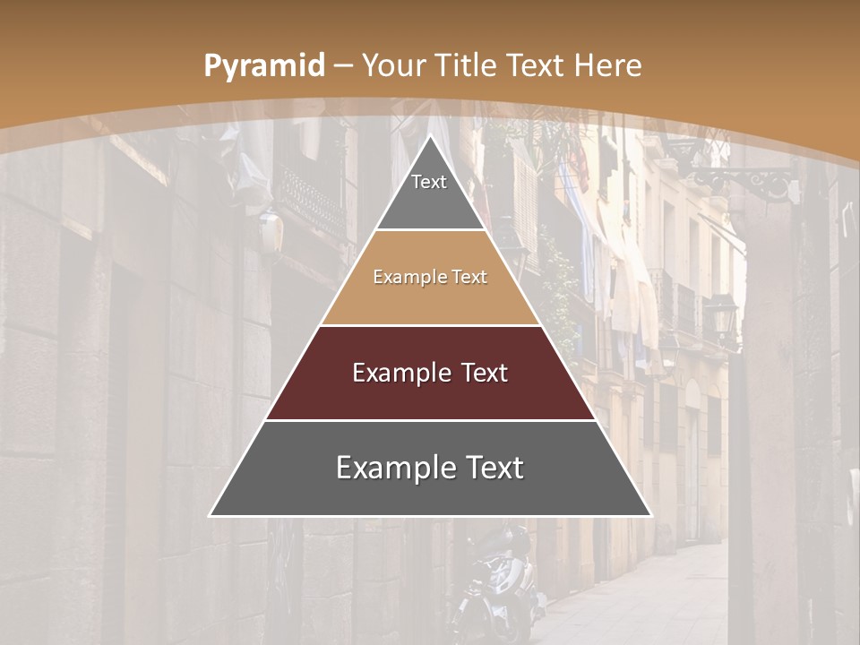 Tenement House In Barcelona. PowerPoint Template